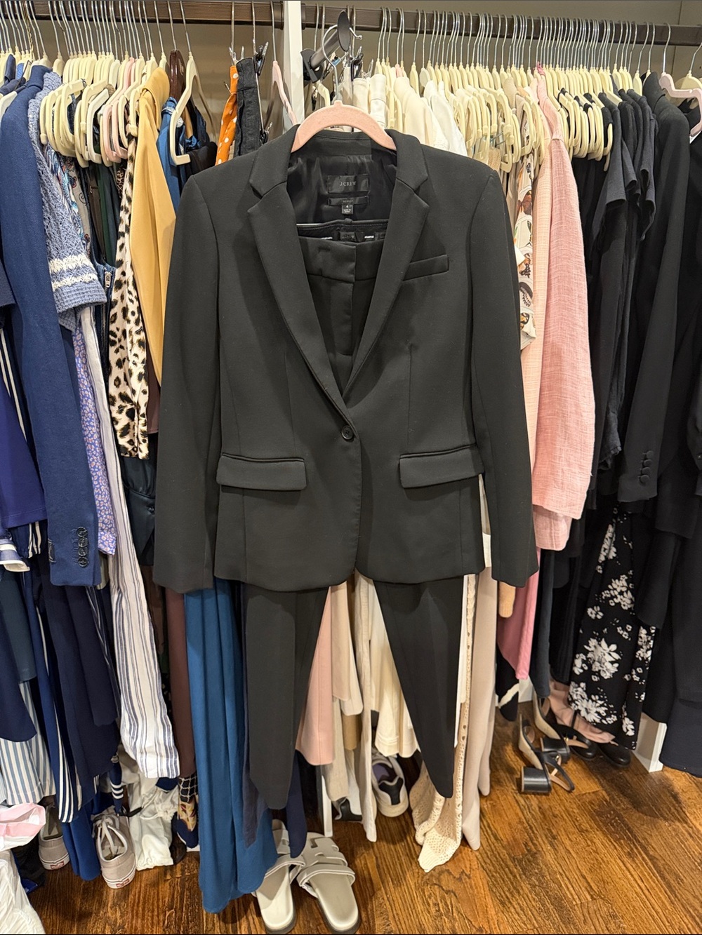 J Crew Black Two-Piece Women's Regent Blazer & Cameron Pants Suit